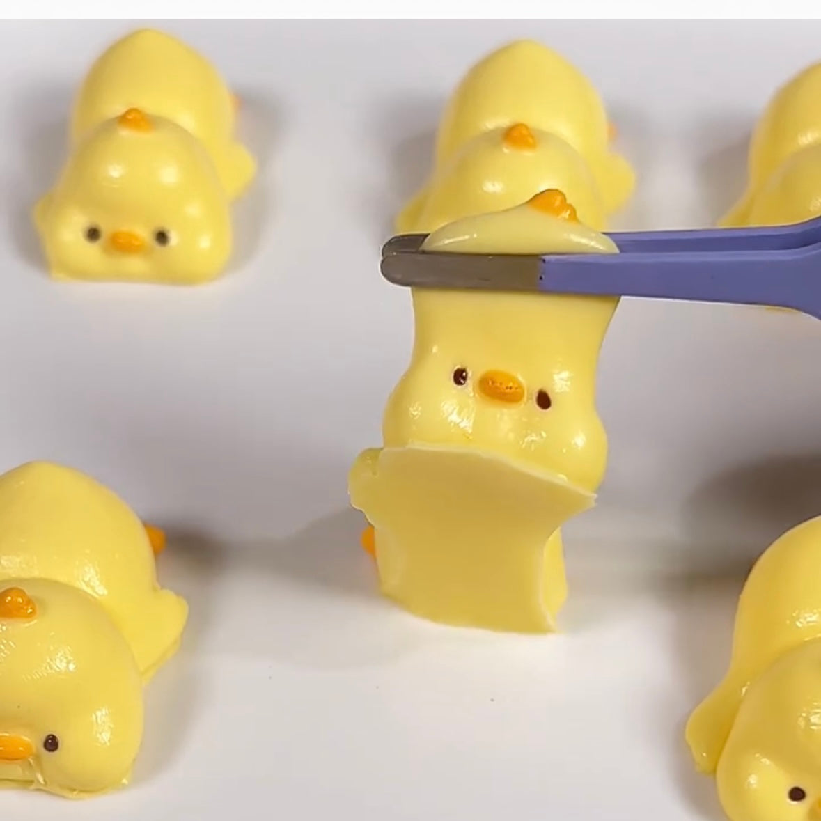 4pcs Mini Size Duck Taba Squishy Toy