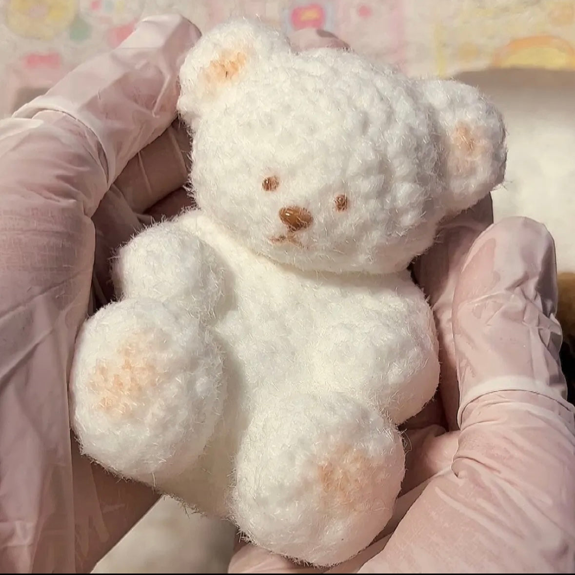 Handmade Teddy Bear Stress Relief Taba Squishy Toy - Christmas Series