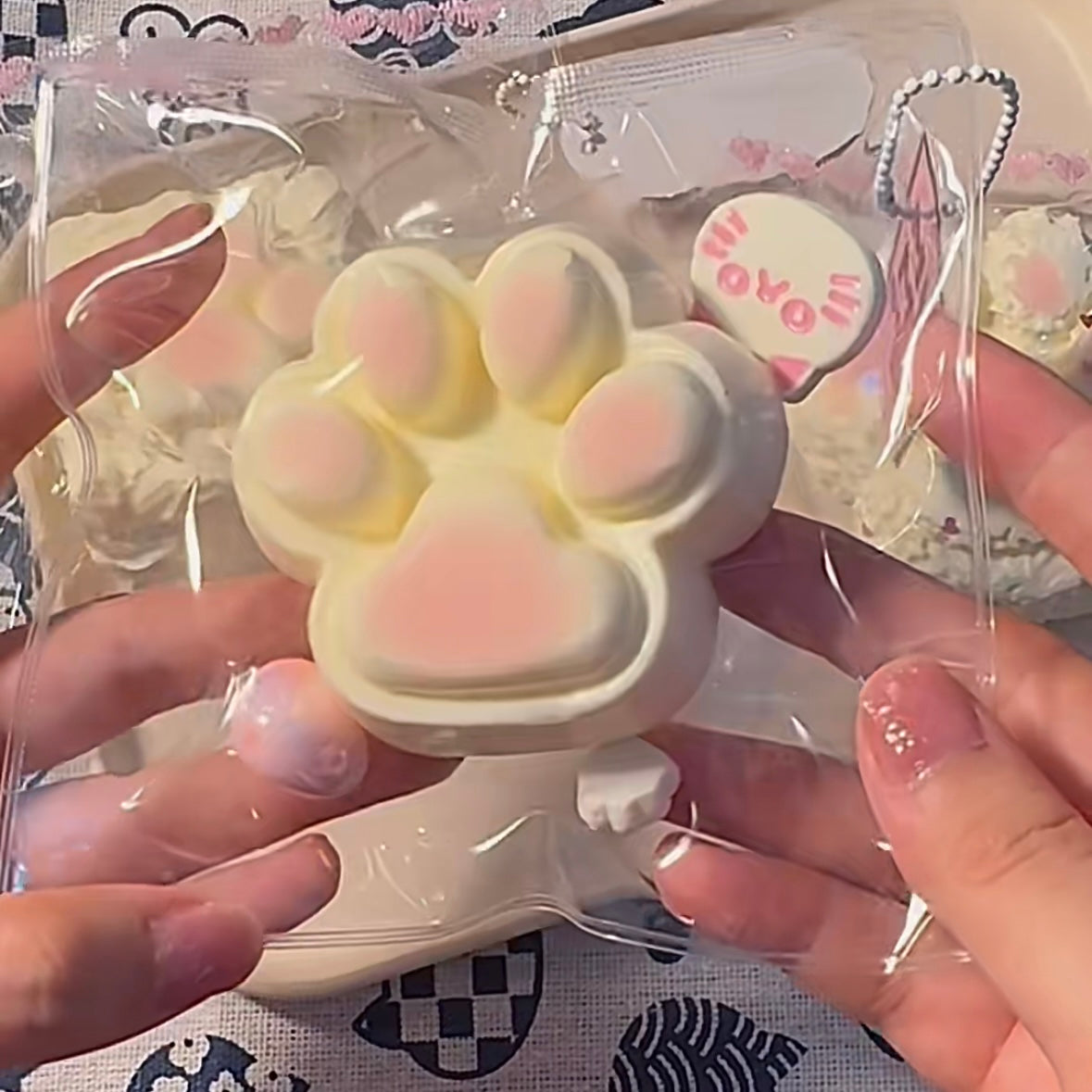 Handmade Silicone Cat's Paw Taba Squishy Toy