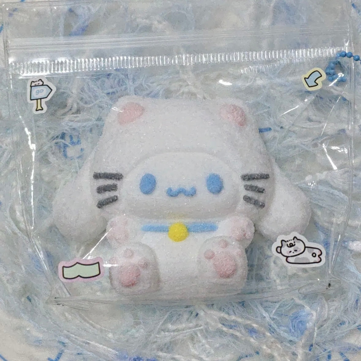 Handmade Kitty Cat with Hat Taba Squishy Toy