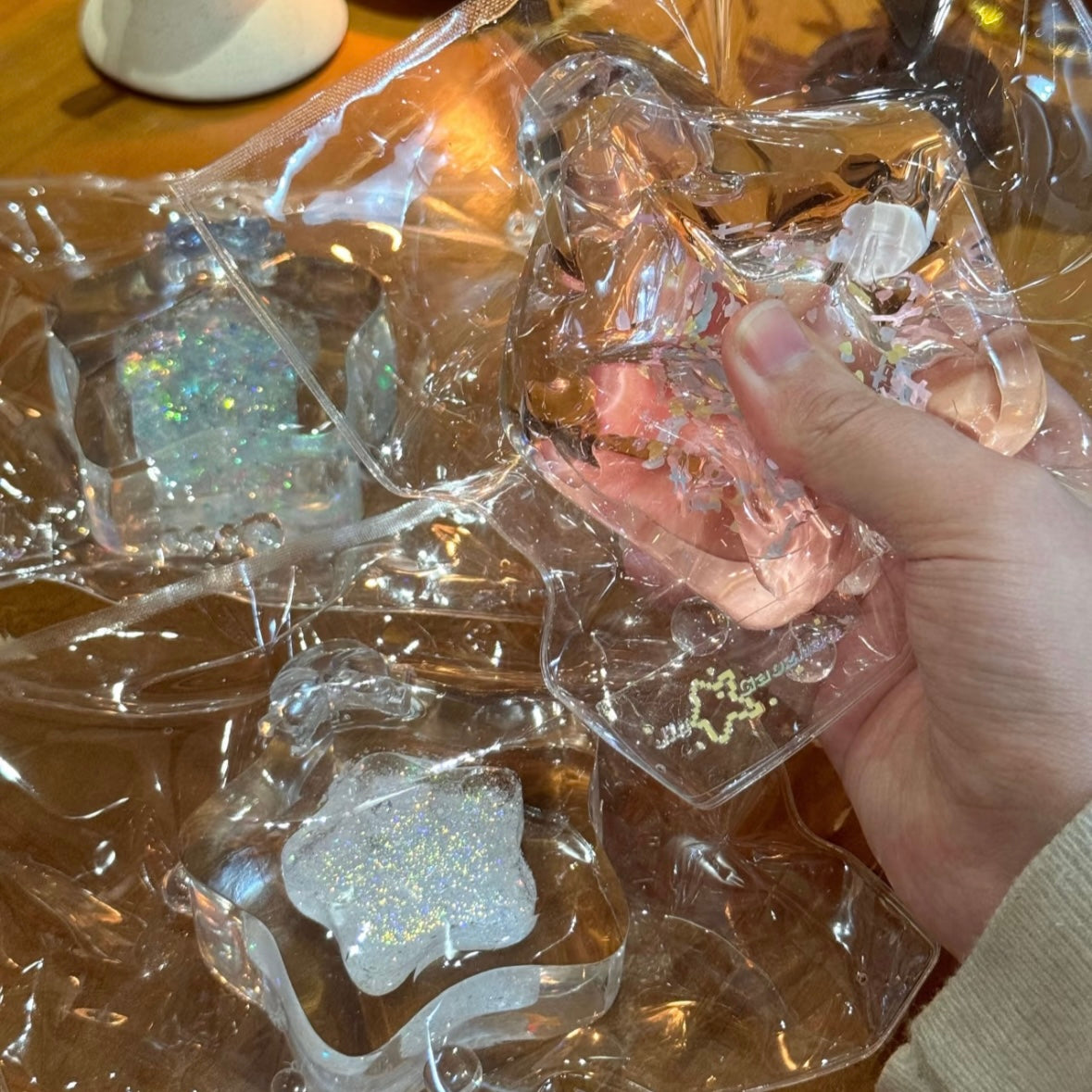 Transparent Wish Bottle Taba Squishy Toy
