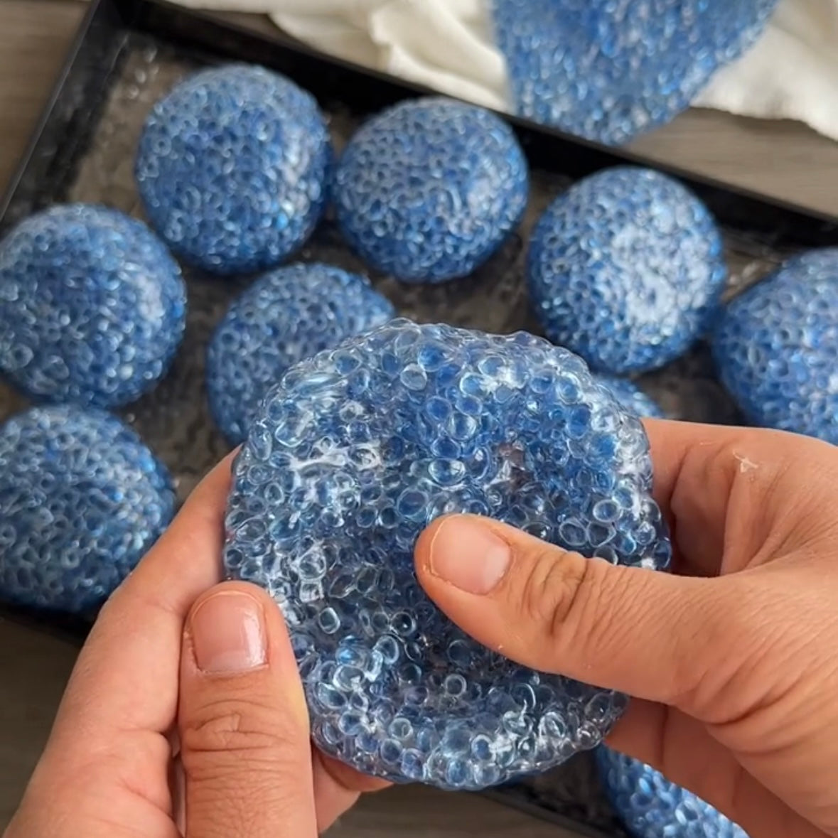 Blue Handmade Stress Balls