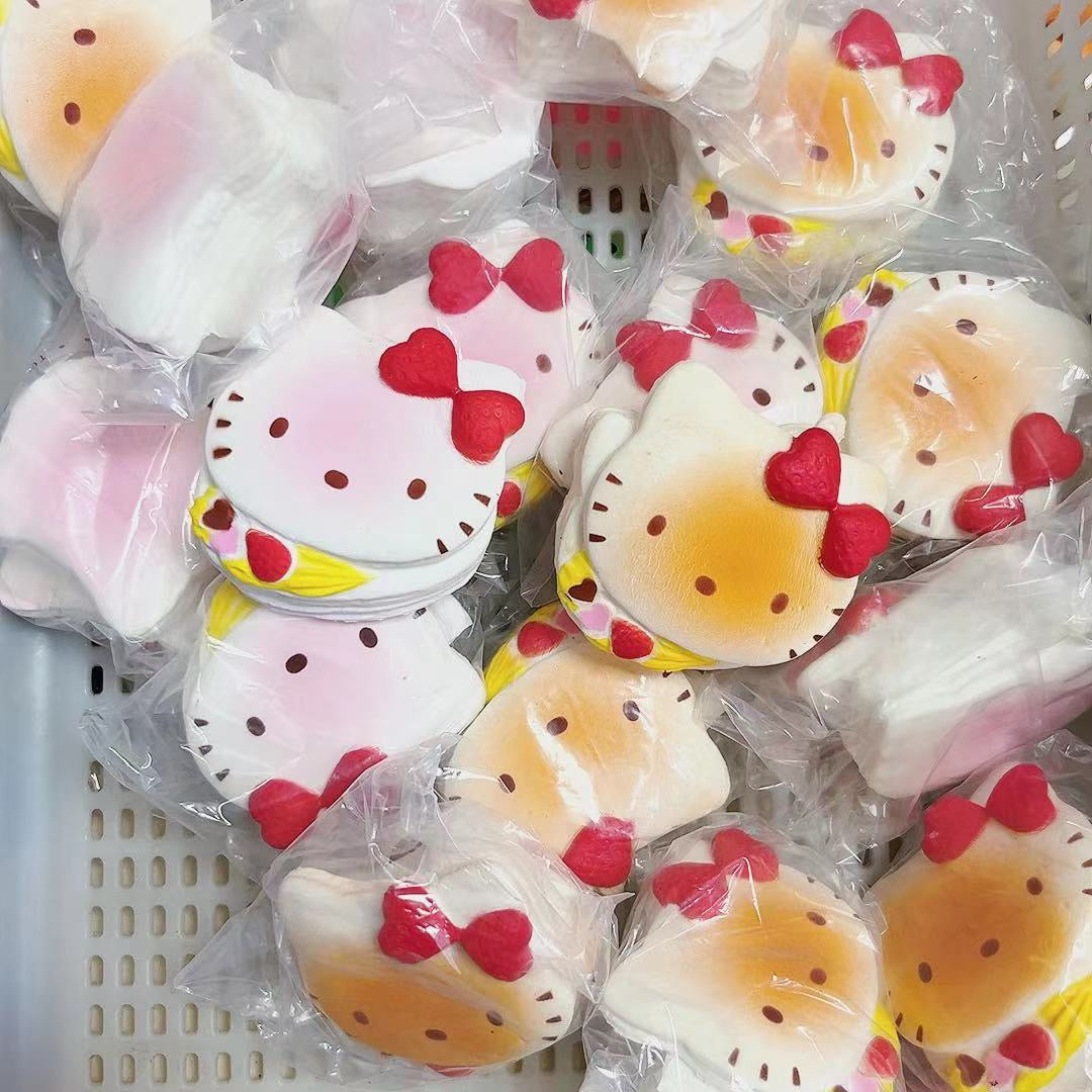 Slow Rising Squishy Kitty Stress Relief Decompression Toy - Random Color