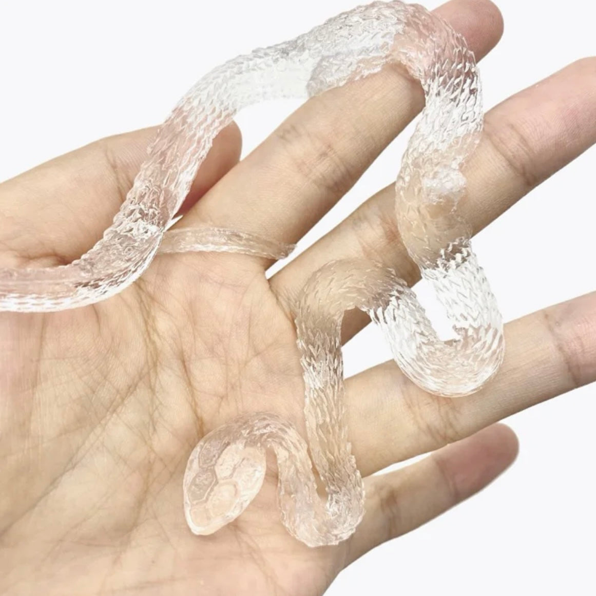 Handmade Transparent Mini Snake Taba Squishy Toy