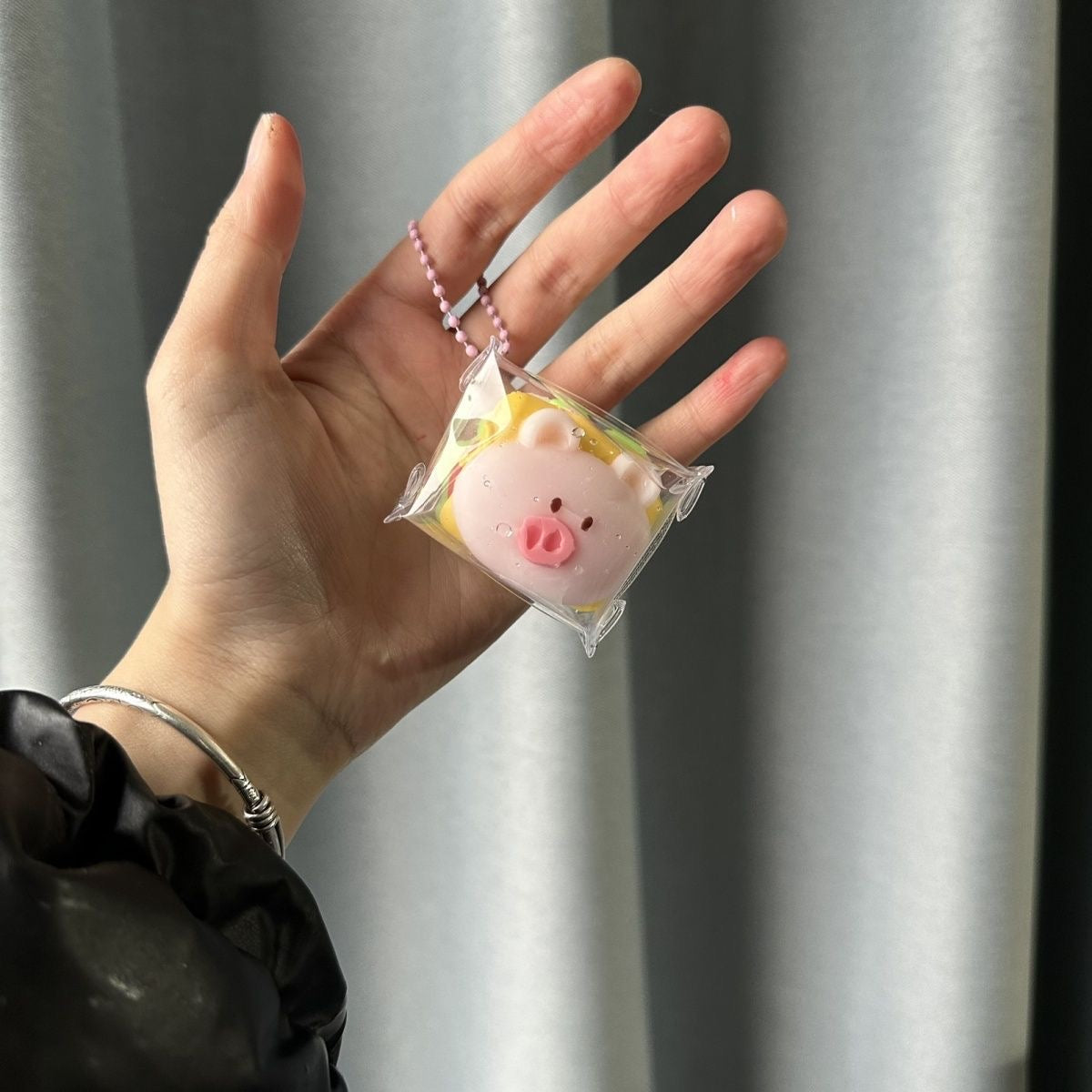 Handmade Mini Pig Hamburger Taba Squishy Toy