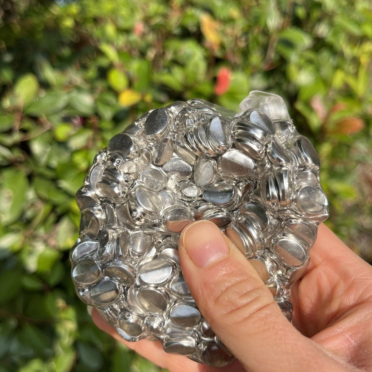 Silver Handmade Stress Balls