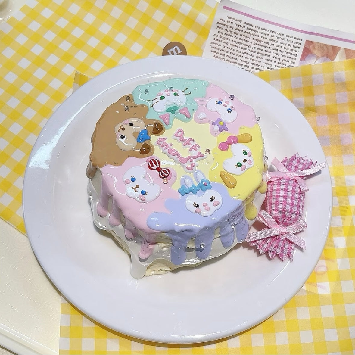 329g Duffy 6 Colors Cake Taba Squishy Toy