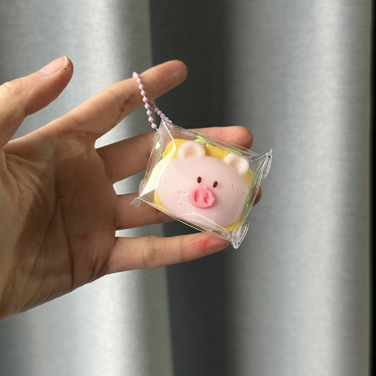 Handmade Mini Pig Hamburger Taba Squishy Toy