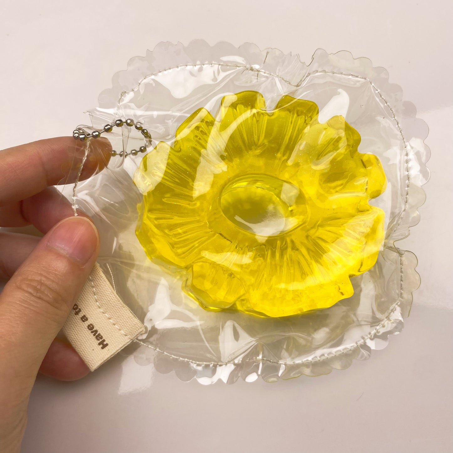 Handmade Transparent Pineapple Slices Taba Squishy Toy
