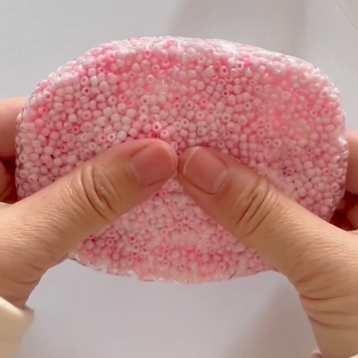 Pink Mini Bead Handmade Stress Balls