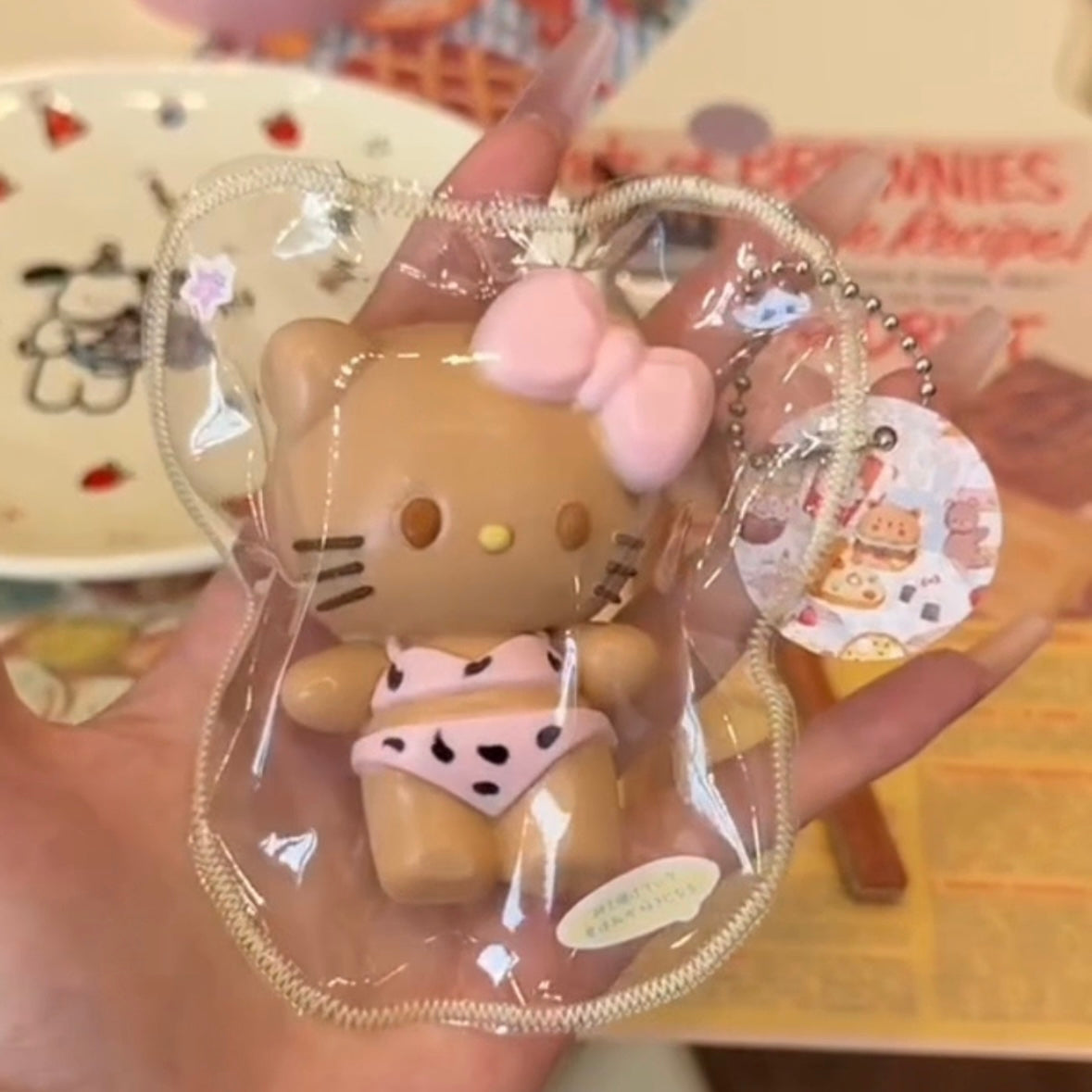 Handmade Hello Kitty Cat with Bikini Taba Squishy Toy