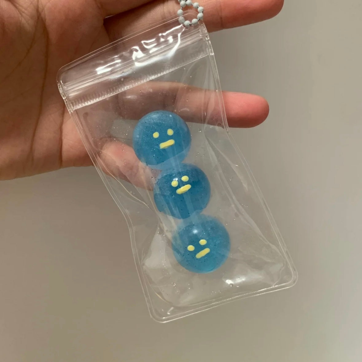 3pcs/6pcs/9pcs Transparent Smiling Face Balls Taba Squishy Toy