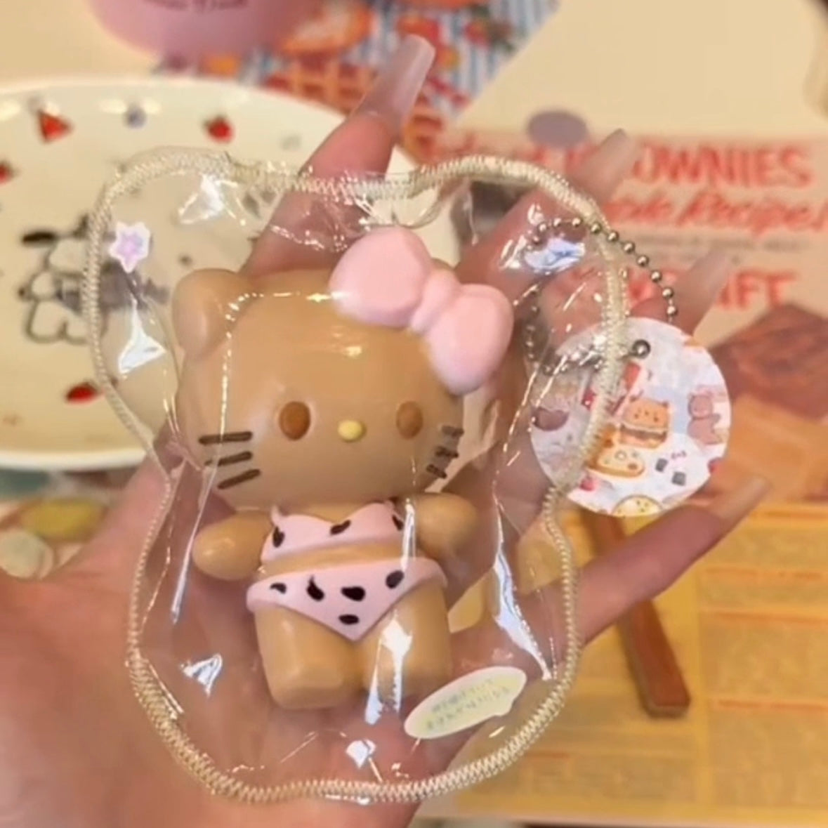 Handmade Hello Kitty Cat with Bikini Taba Squishy Toy