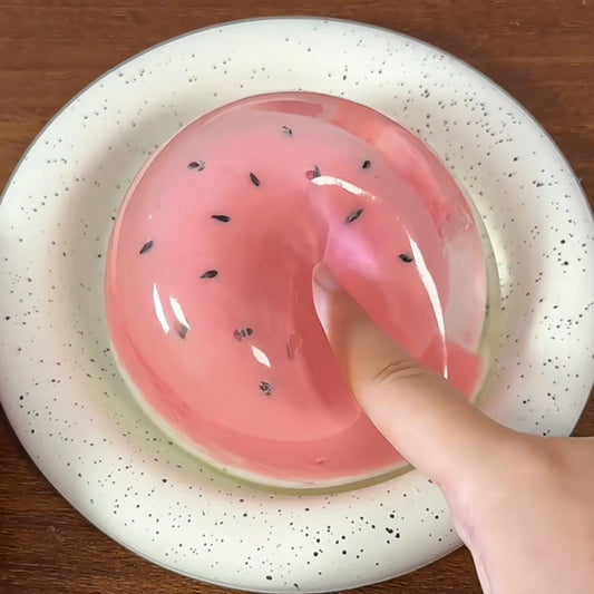 250g Handmade Transparent Watermelon Ball Stress Relief Squishy Toy