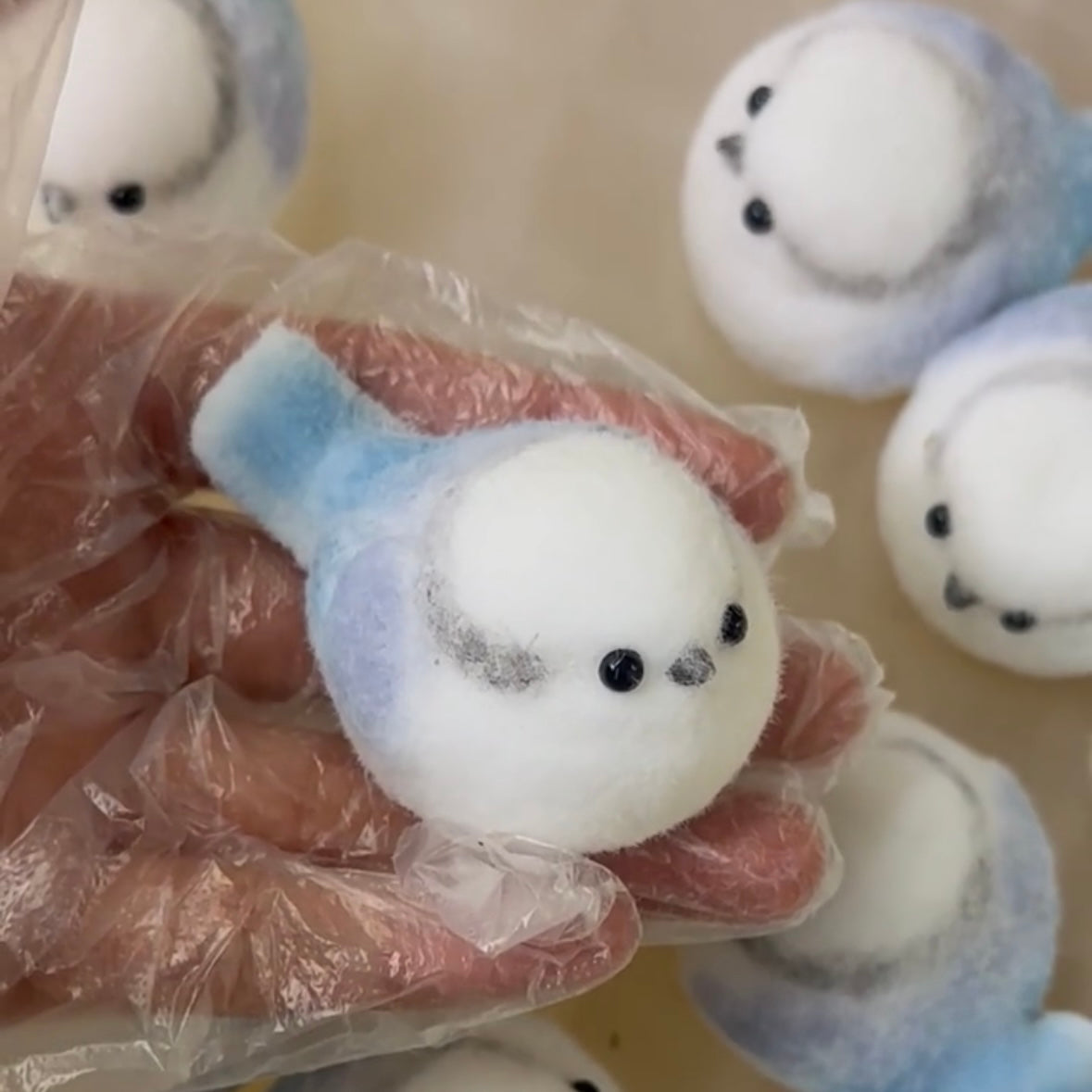 Handmade Blue Bird Taba Squishy Toy