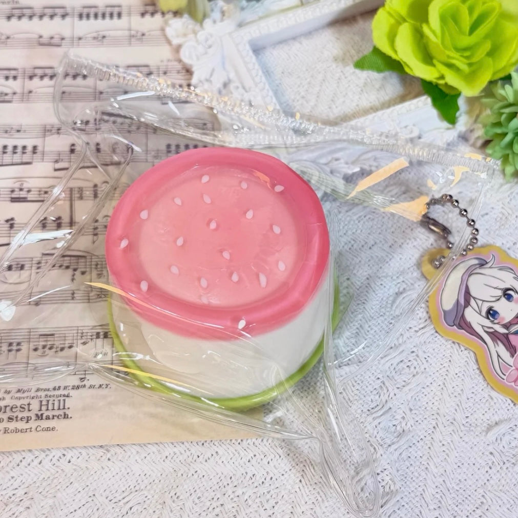 Watermelon Pudding Taba Squishy Toy