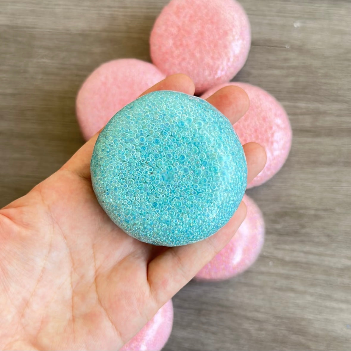 Pink & Blue Handmade Stress Ball