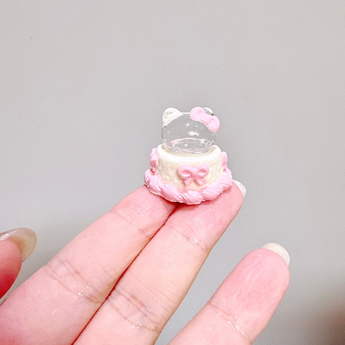 Transparent Mini Kitty Cake Taba Squishy Toy