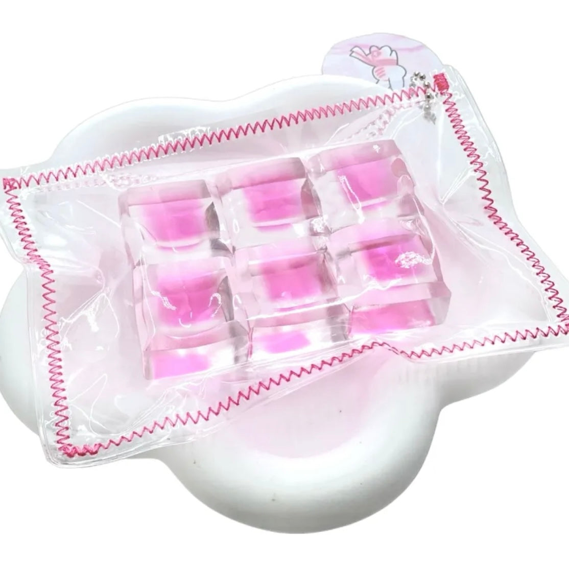 Transparent Ice Cube Taba Squishy Toy