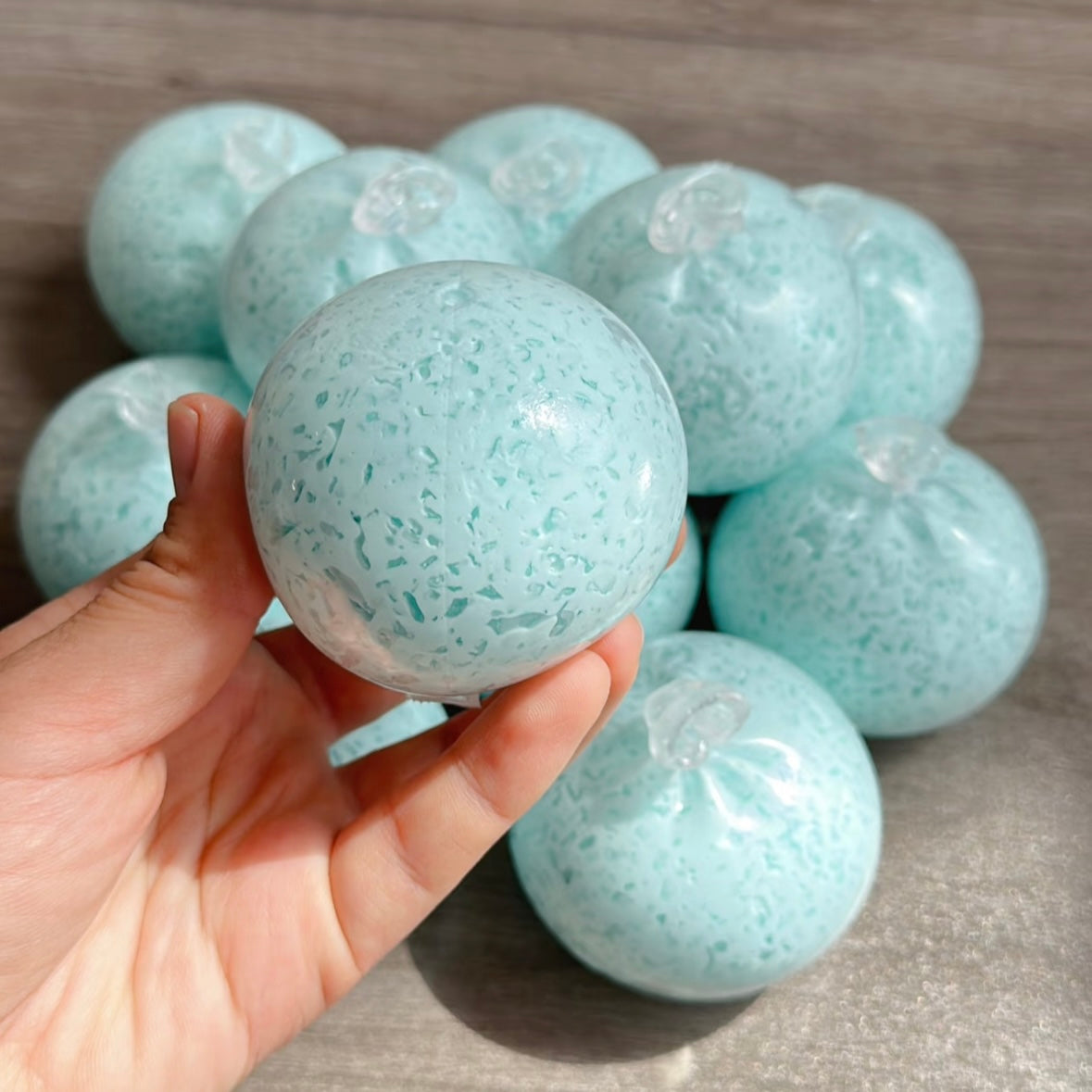 Sky Blue Handmade Stress Balls