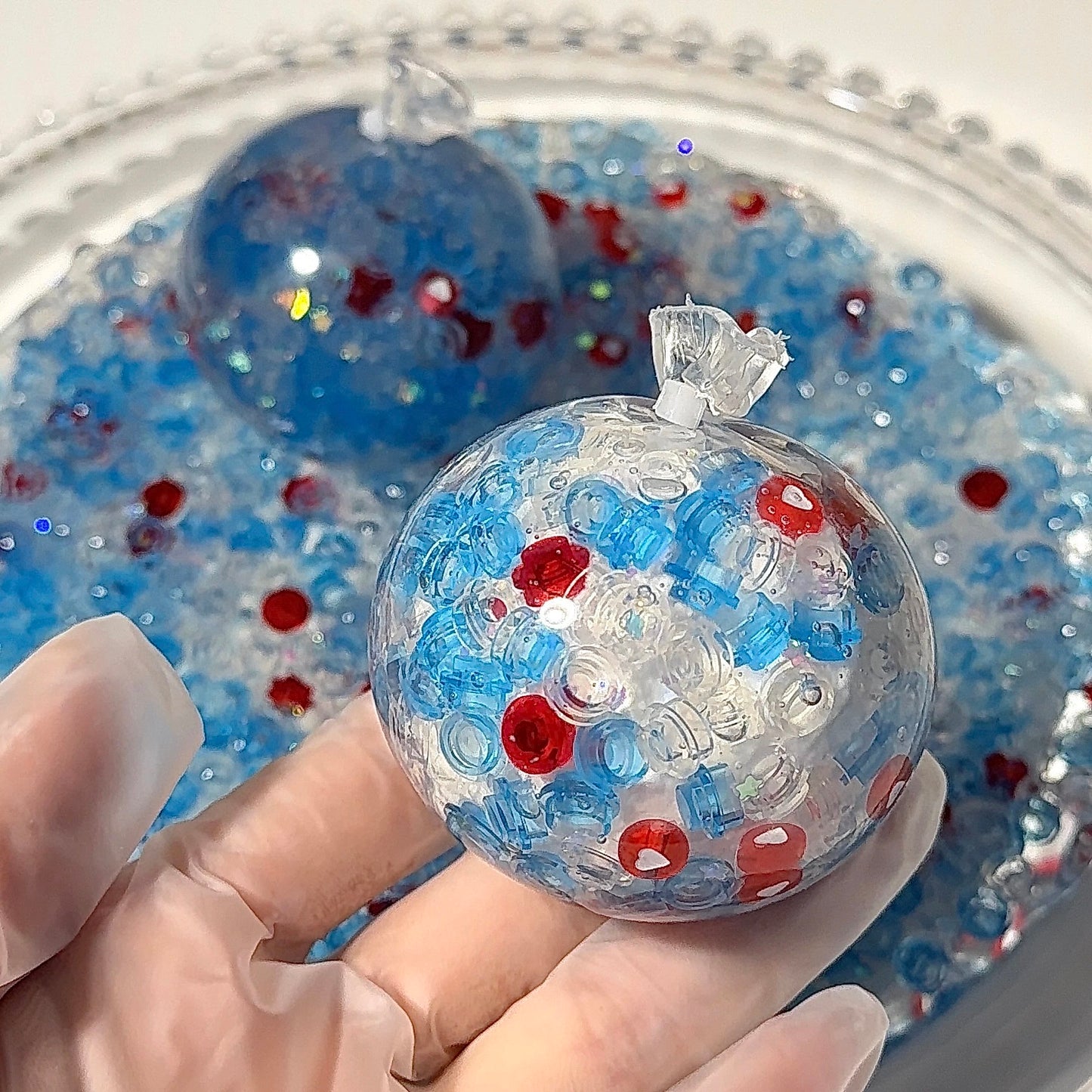 Limpid Blue Handmade Stress Balls