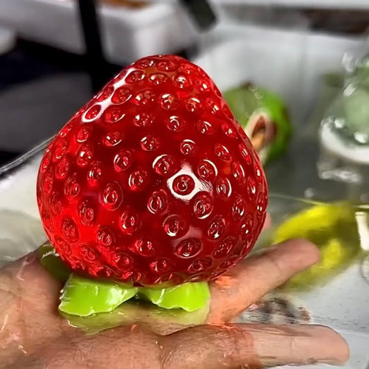 Transparent Strawberry Taba Squishy Toy