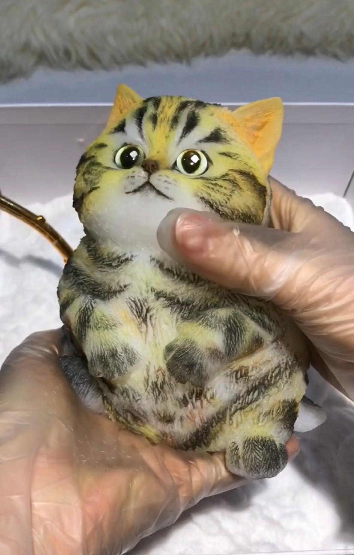 600g/1000g Leopard Print Kitty Cats Taba Squishy Toy with Flocking