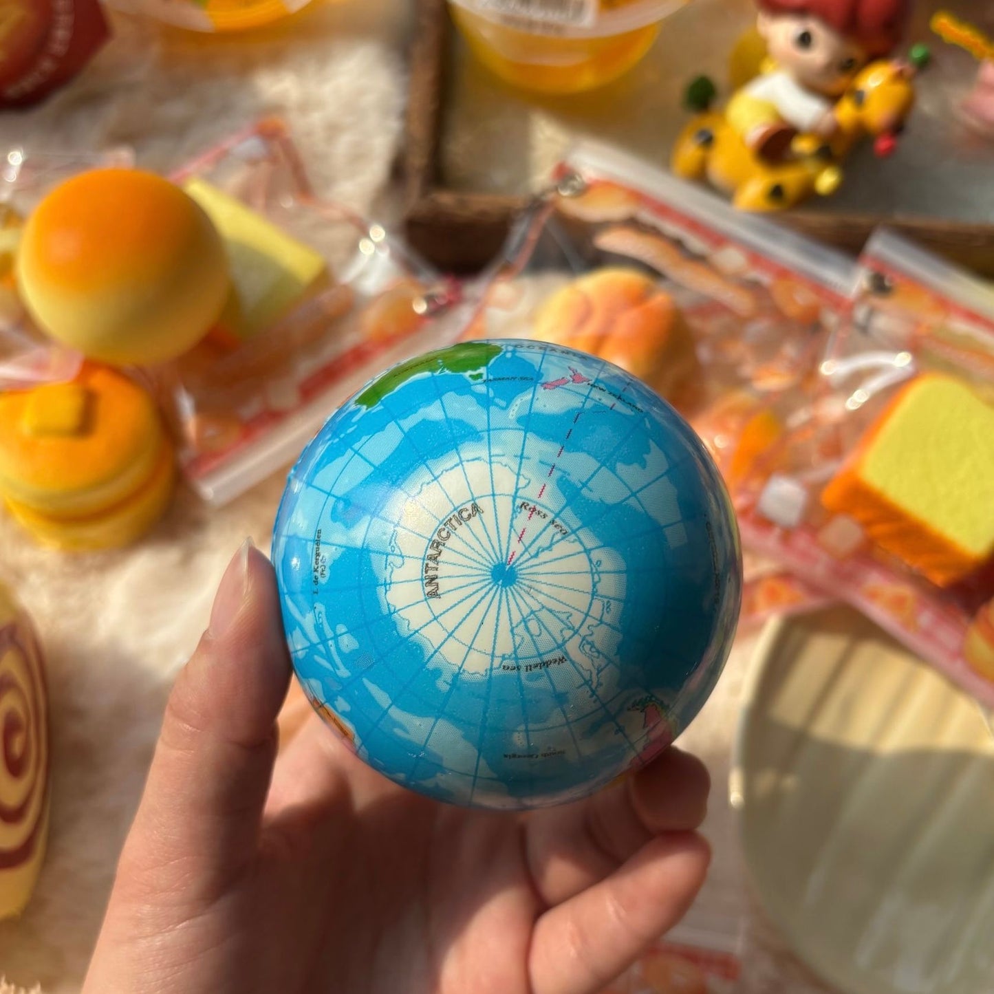Slow Rising Squishy Earth Globe Ball Stress Relief Decompression Toy