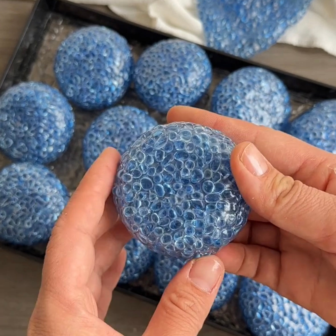 Blue Handmade Stress Balls