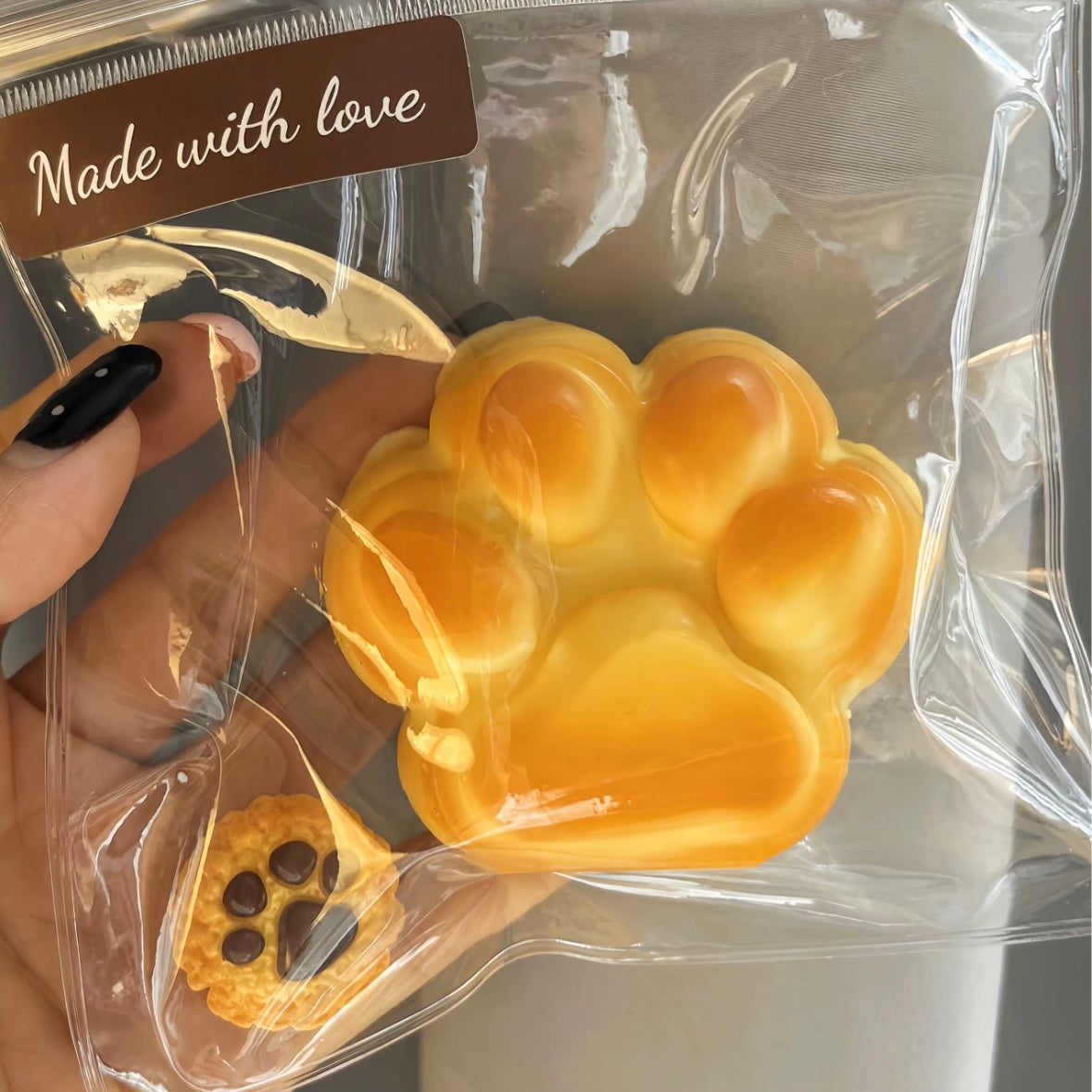 Caramel Cat's Paw Taba Squishy Toy - Christmas Series