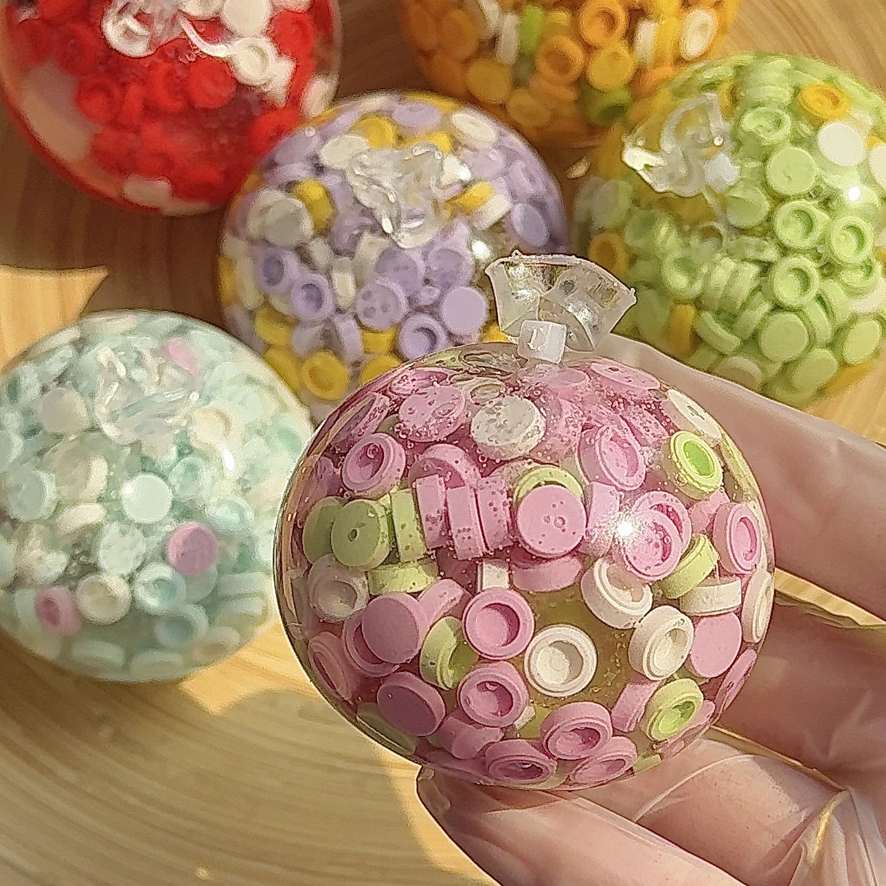 Building Block Handmade Stress Balls