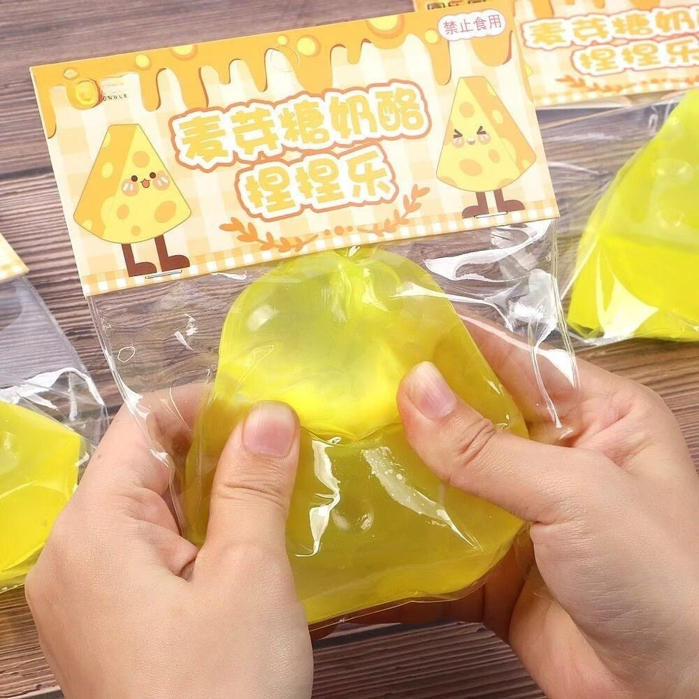 Cheese Stress Ball Jelly Ball Squishy Stress Relief Decompression Toy