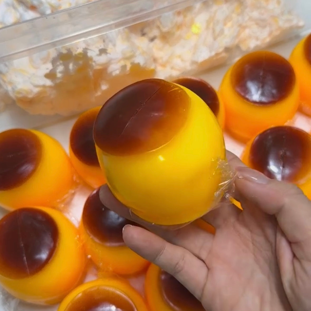 Pudding Handmade Stress Ball (Please Note That The Skin Is Easily Broken)