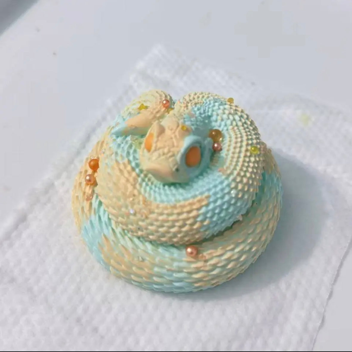 Handmade Circling Snake Taba Squishy Toy