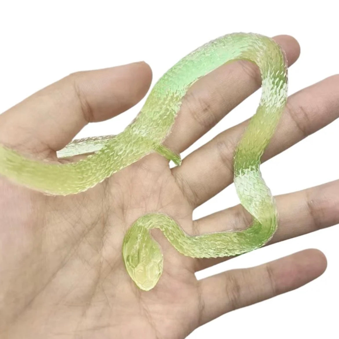 Handmade Transparent Mini Snake Taba Squishy Toy