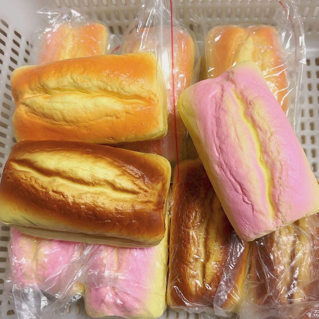 Slow Rising Squishy Rectangular Bread Stress Relief Decompression Toy