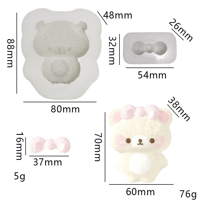 Hot Bear Mold Silicone Squishy Mold