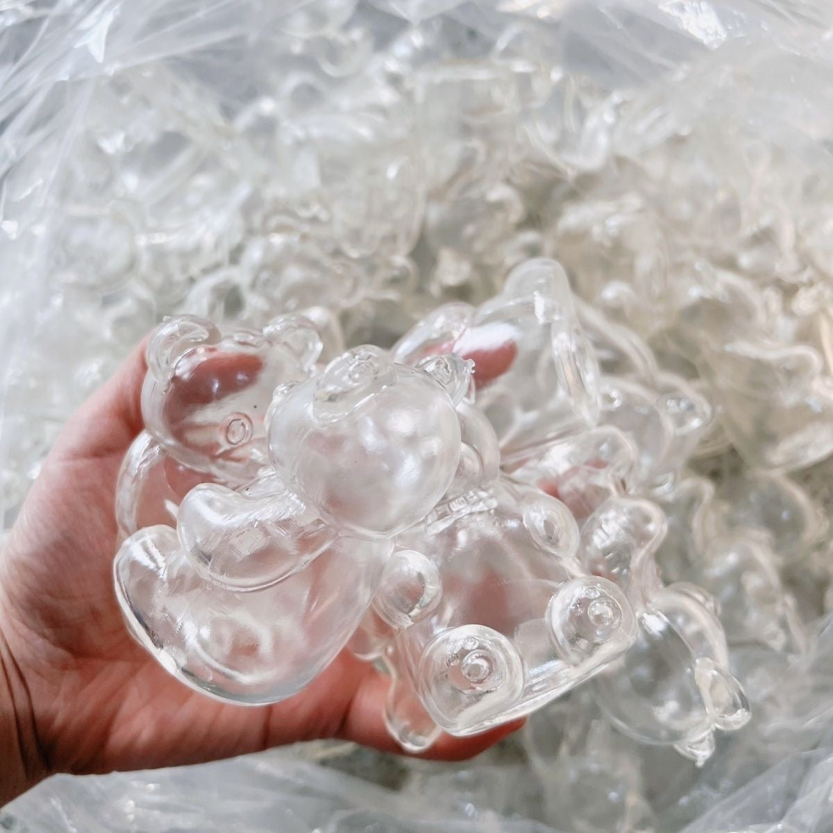 Transparent Bear Stress Ball Skin