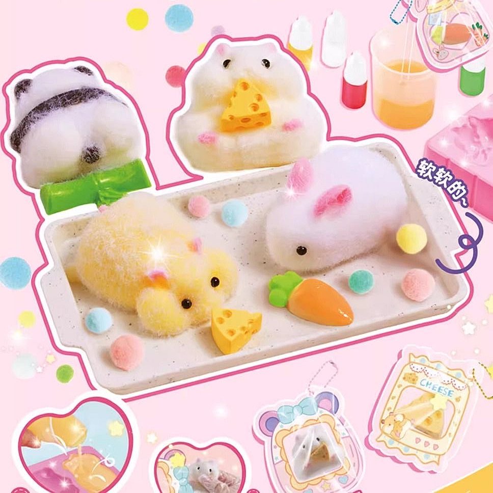 Animal Squishy Making Kit for Starter, No Odor, for Squishy Toy Making (50ml Part A + 50ml Part B)