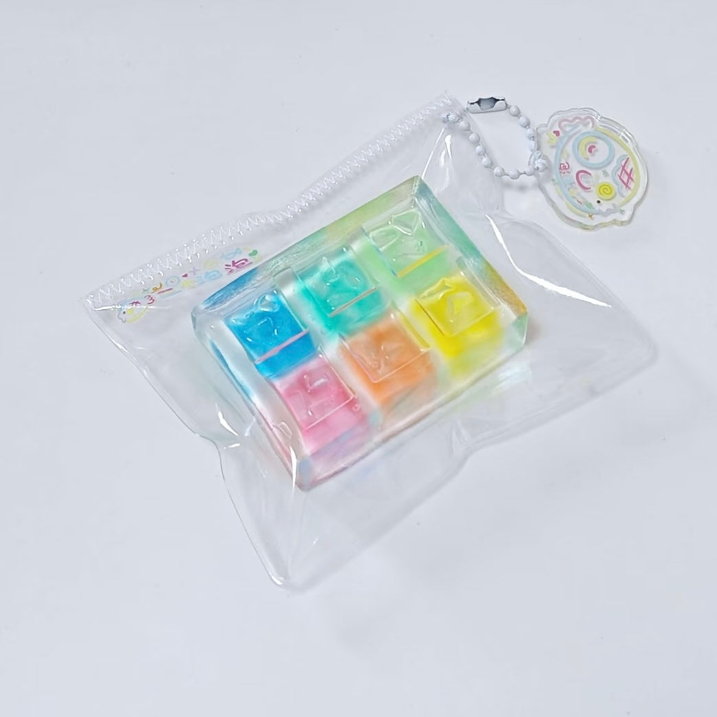 6 Colors Handmade Transparent Palette Taba Squishy Toy