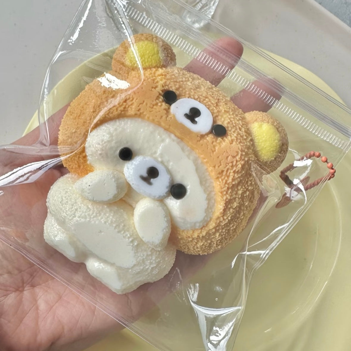 Handmade Hat Bear Taba Squishy Toy