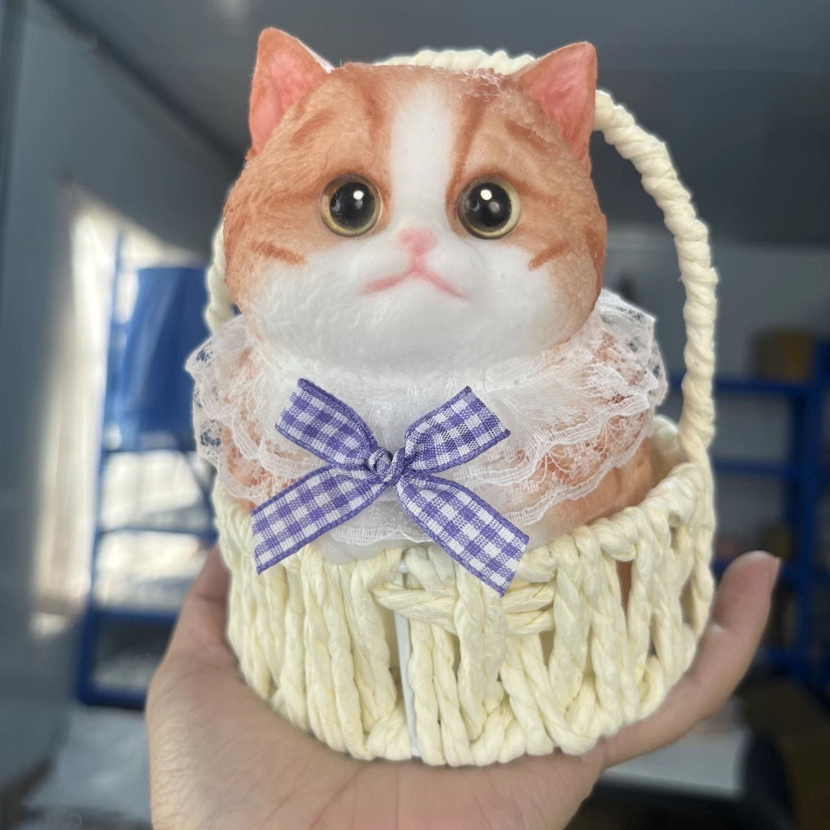 500g Handmade Silicone Kitty Cats Taba Squishy Toy with Bag