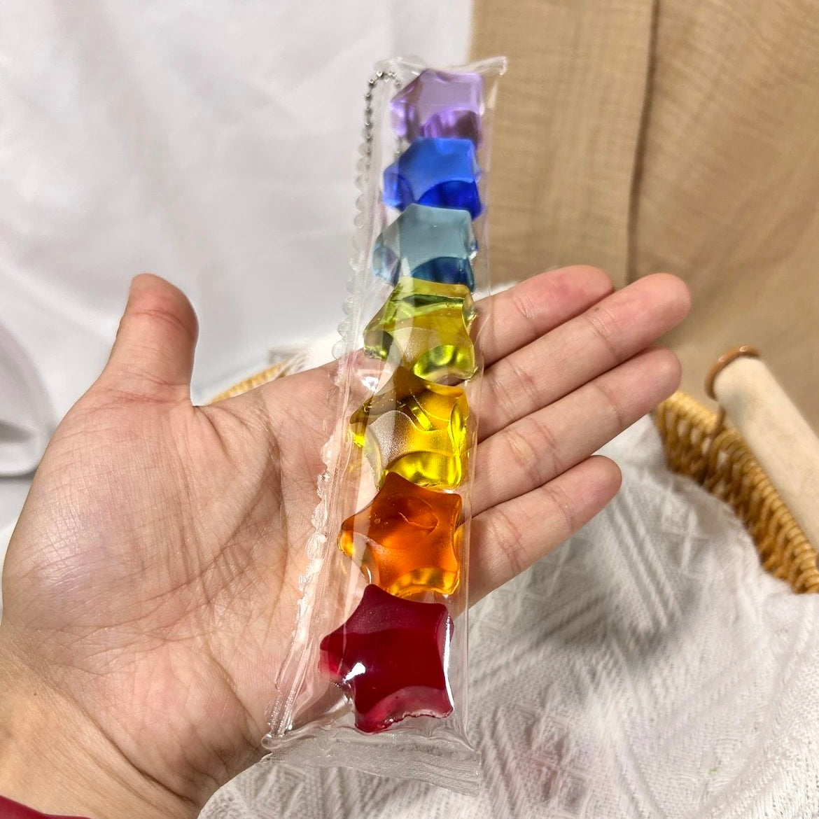 Transparent Star Taba Squishy Toy