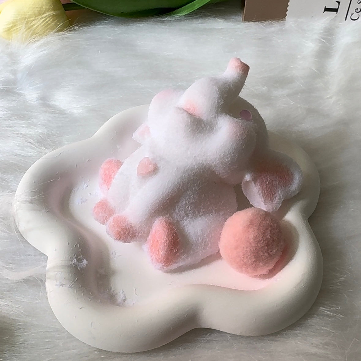 Handmade Elephant Taba Squishy Toy with Flocking(140g)