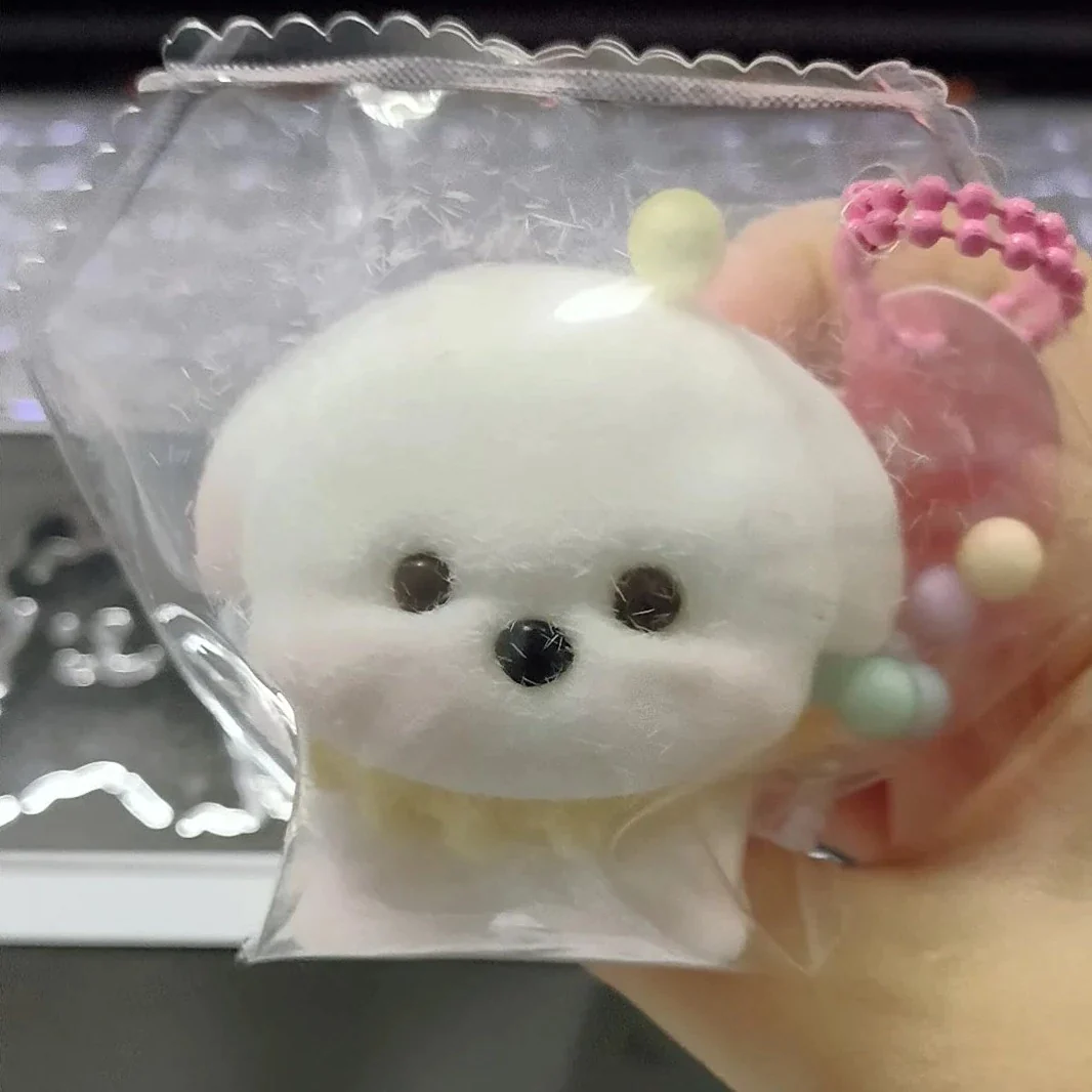 Tiny Puppy Stress Relief Taba Squishy Toy with Flocking