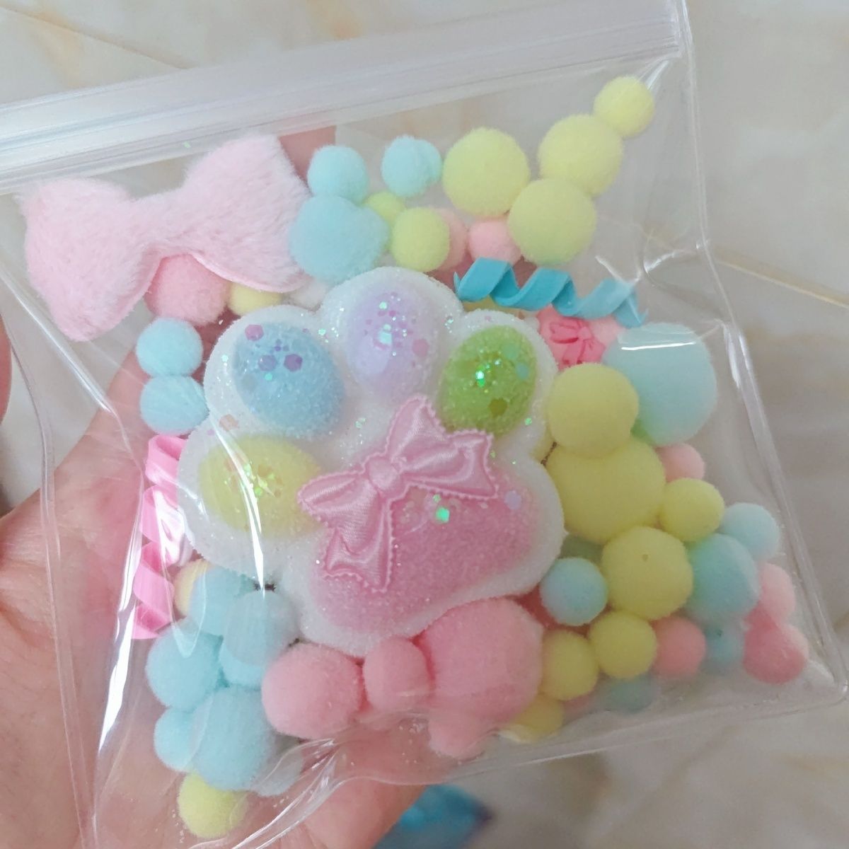 Handmade Silicone Rainbow Cat’s Paw without fur Stress Relief Squishy Toy
