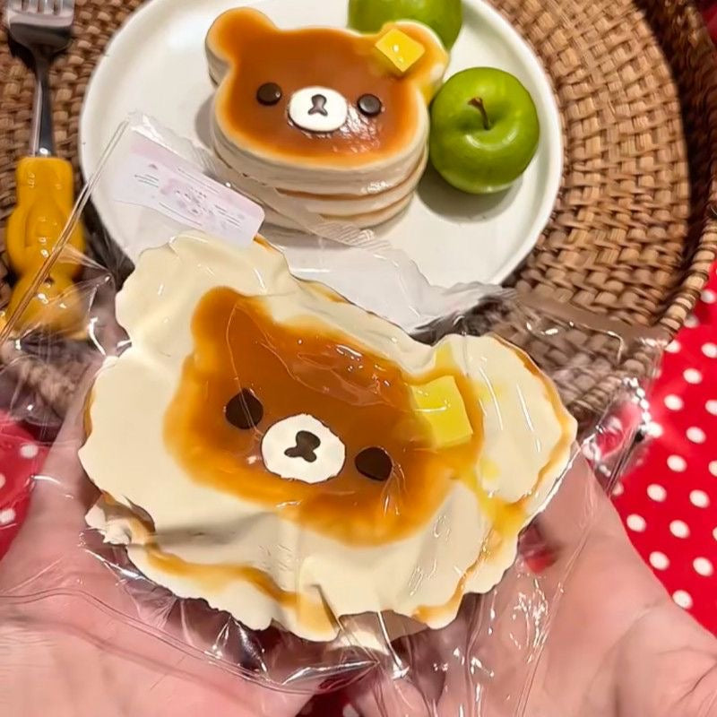 Brown Bear Head Taba Squishy Toy