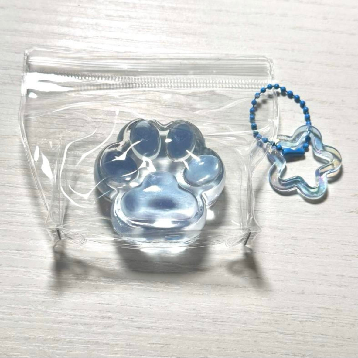 50g Handmade Silicone Transparent Cat's Paw Squishy Toy