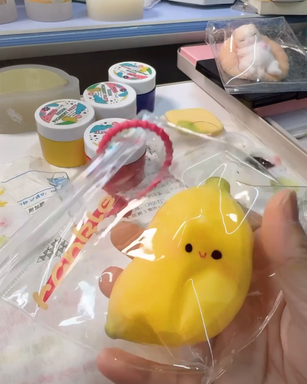 Handmade Banana Squishy Stress Relief Taba Squishy Toy