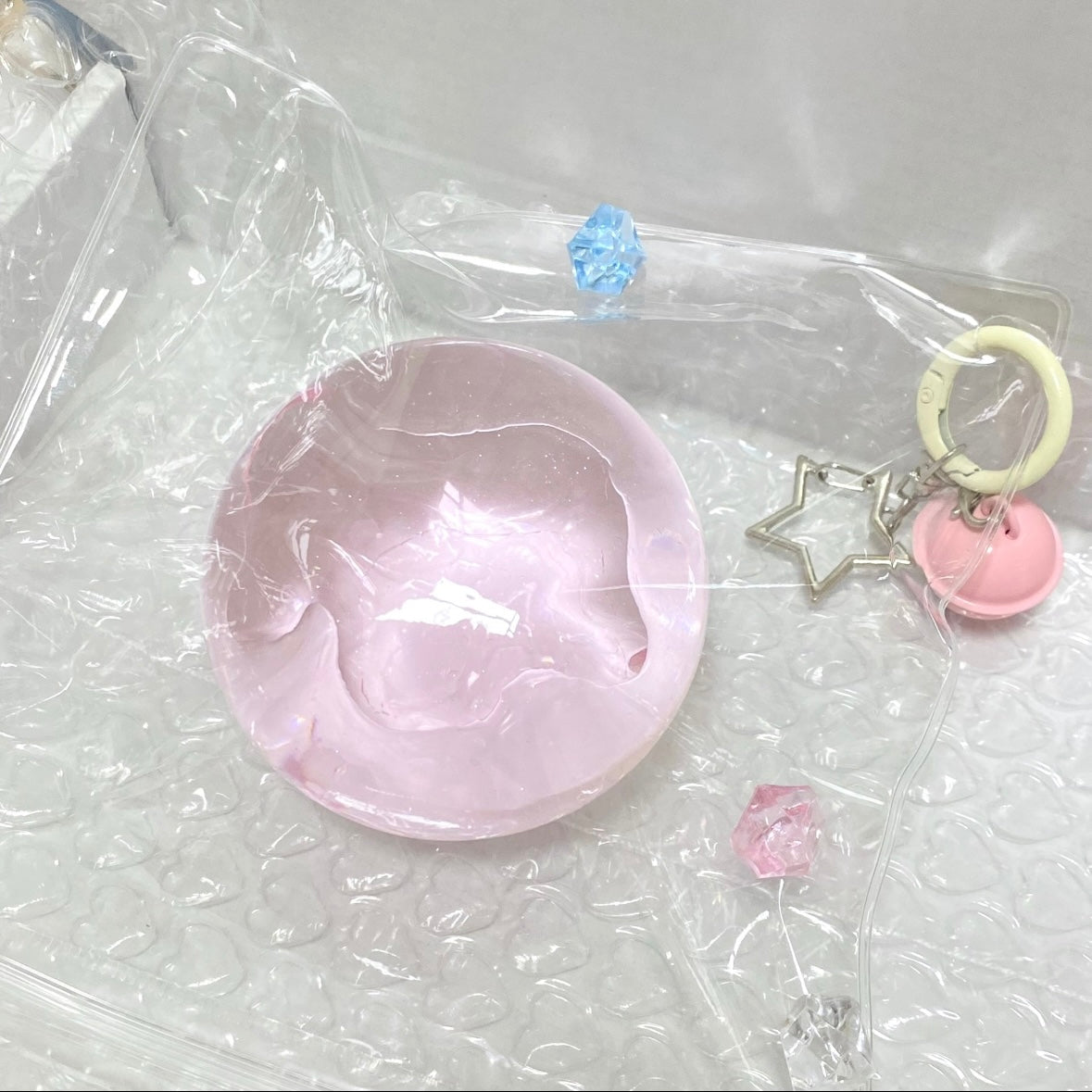 Handmade Transparent Stress Ball Taba Squishy Toy with Freebie